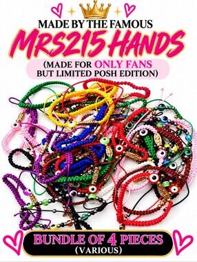 MRS215 HANDmade Evil eye Bracelets (4PC) MADE FOR ONLY FANS POSH LIMITED EDITION